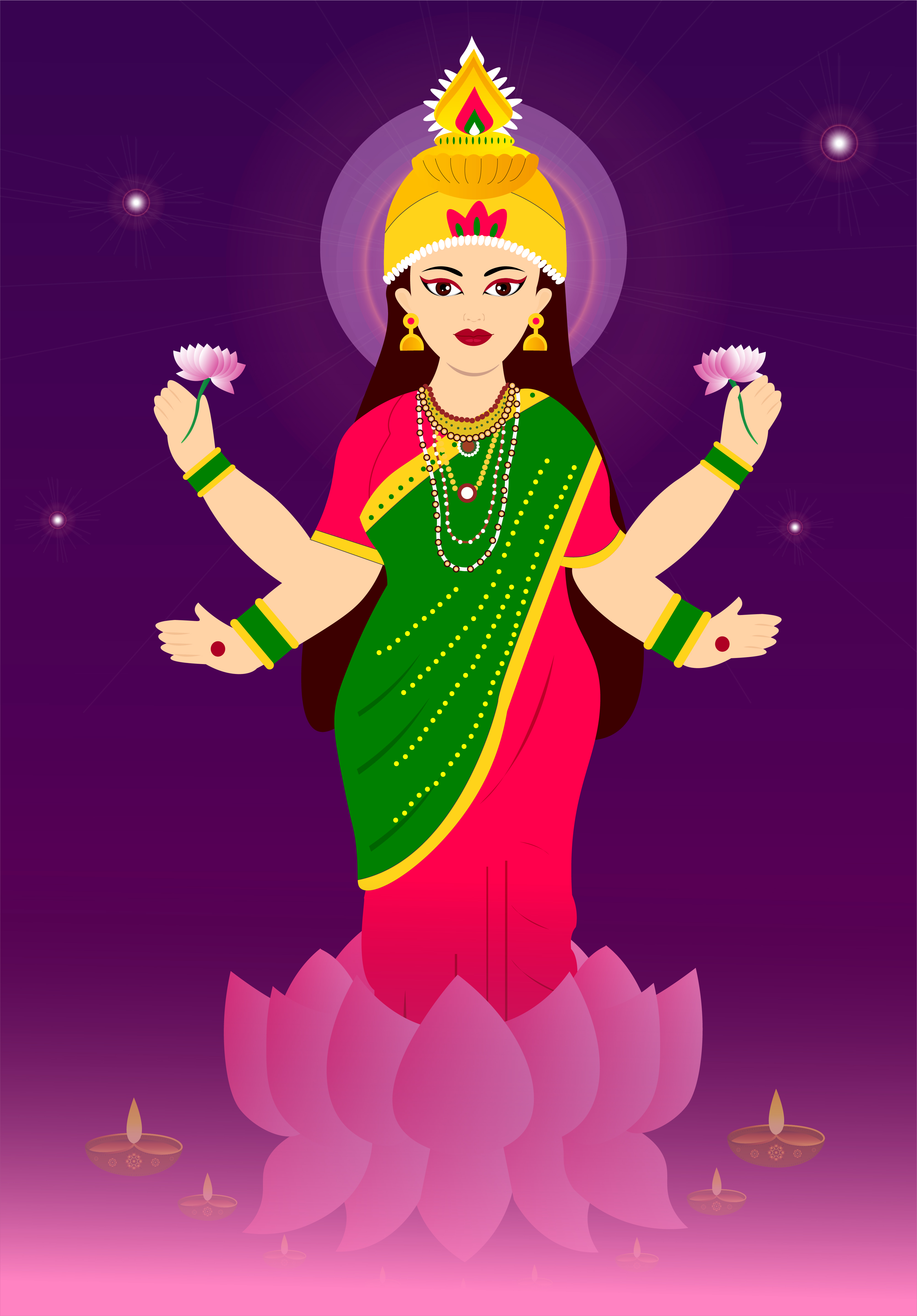 Goddess Lakshmi, Laxmi , Puja, Hindu