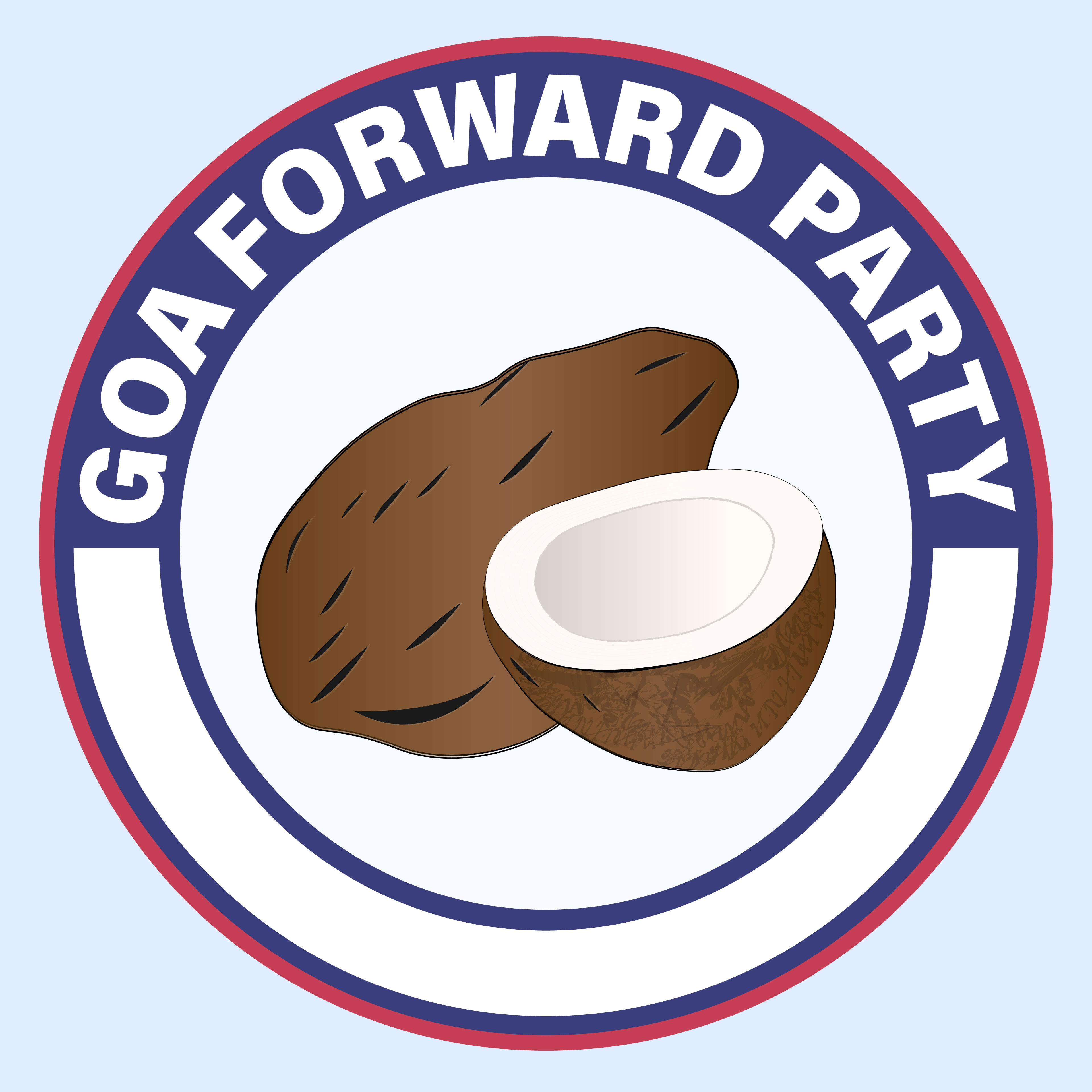 Goa Forward Party, logo symbol of coconut.