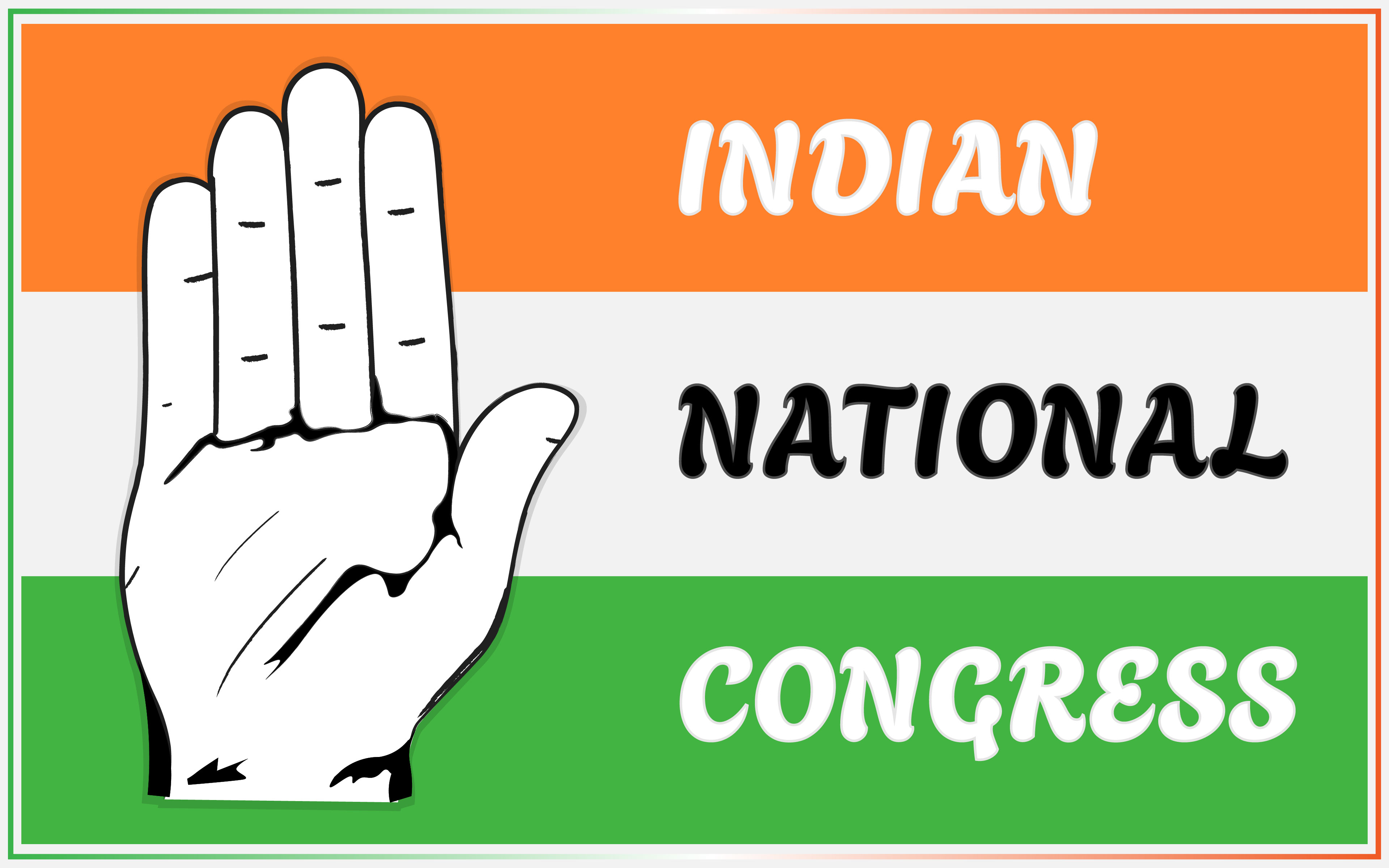 Indian National Congress Party Logo, indian Political Party.