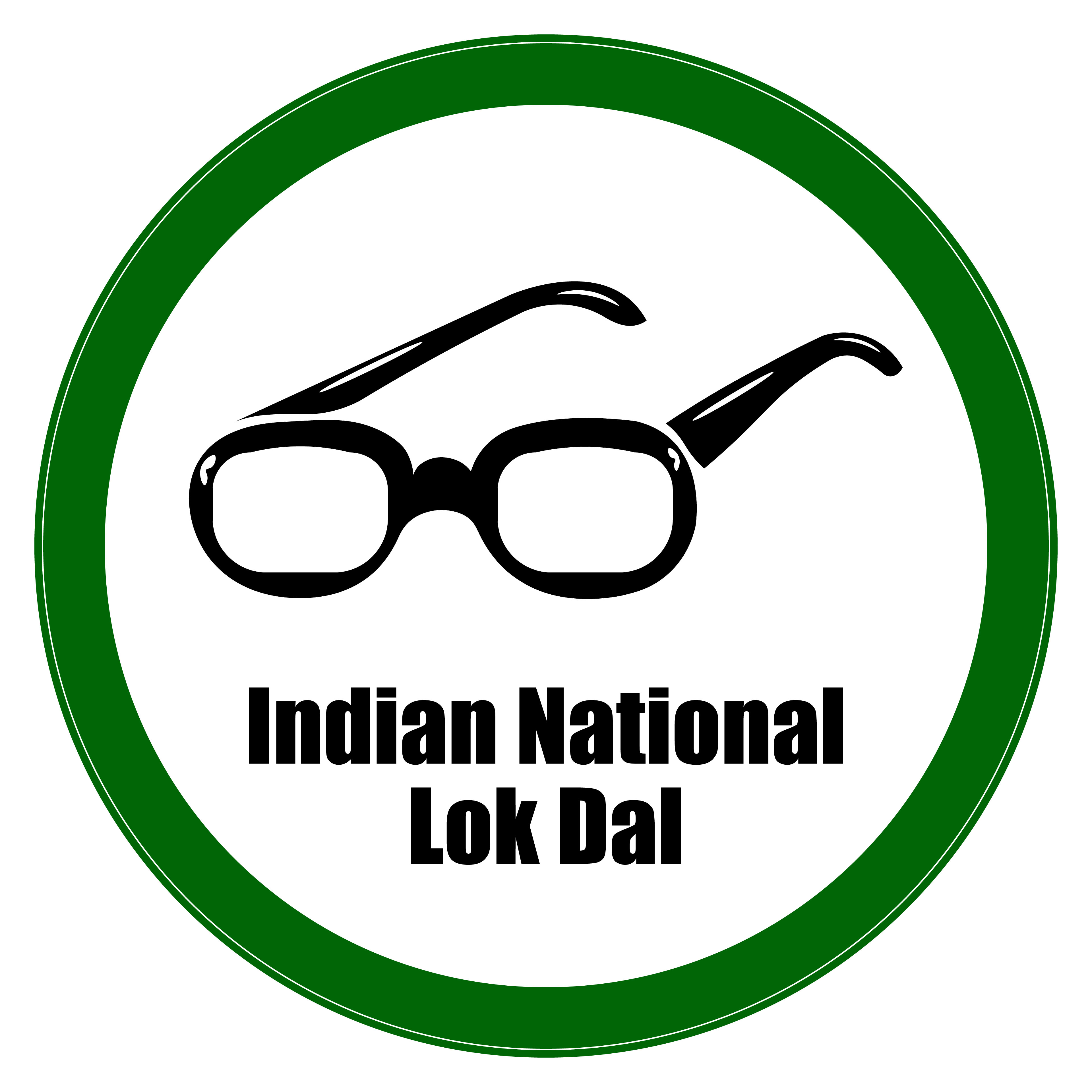 Indian national lok dal logo, india, symbol of glasses.