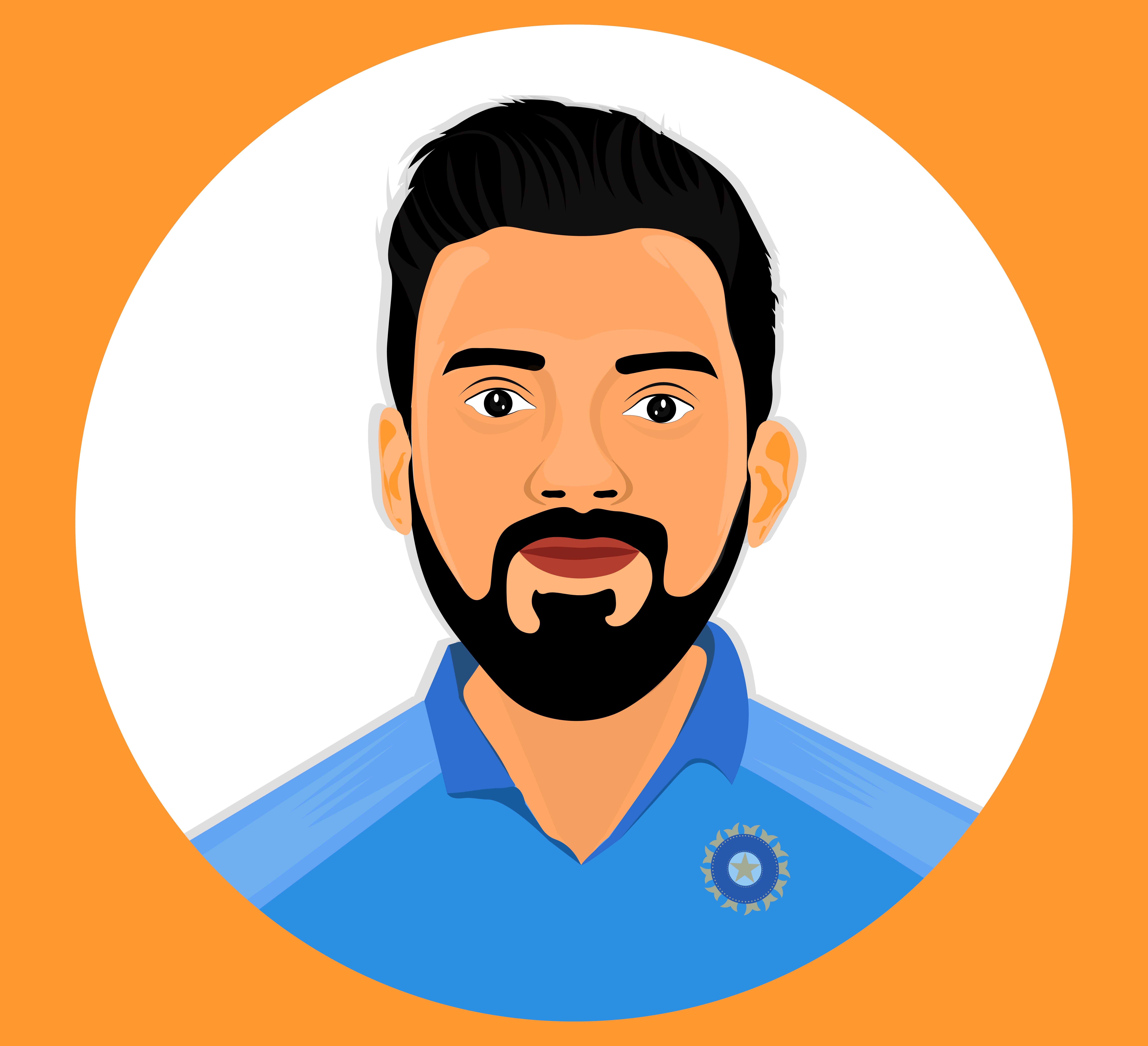 Kl Rahul, india cricket team player, vector illustration.